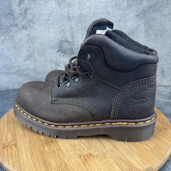 Vintage Dr. Martens Boots Mens Size UK 5 Steel Toe Safety Made England 7735 00s